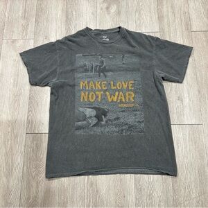 Woodstock Music Festival Mens T-Shirt Size M/L Gray Short Sleeve Crew Neck